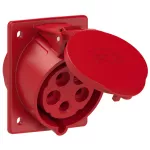 Gniazdo tablicowe skośne TURBO TWIST 32A 3P+Z+N 400V 50/60Hz 6h IP44/54 (kołnierz 80X97, rozstaw śrub 60X73)
