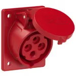 Gniazdo tablicowe skośne TURBO TWIST 16A 3P+Z 400V 50/60Hz 6h IP44/54 (kołnierz 70X85, rozstaw śrub 50X65)