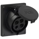 Gniazdo tablicowe skośne 32A 3P+Z 500V 50/60Hz 7h IP44/54 (kołnierz 92X100, rozstaw śrub 77X85)