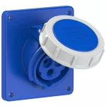 Gniazdo tablicowe skośne TWIST 16A 2P+Z 230V 50/60Hz 6h IP67 (kołnierz 92X100, rozstaw śrub 77X85), styki niklowane