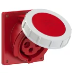 Gniazdo tablicowe skośne TWIST 32A 3P+Z 400V 50/60Hz 6h IP67 (kołnierz 92X100, rozstaw śrub 77X85), styki niklowane