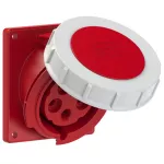Gniazdo tablicowe skośne TWIST 32A 3P+Z+N 400V 50/60Hz 6h IP67 (kołnierz 92X100, rozstaw śrub 77X85) 4252-6v