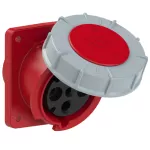 Gniazdo tablicowe skośne POWER TWIST 63A 3P+Z 400V 50/60Hz 6h IP66/67 (kołnierz 100X112, rozstaw śrub 80X88)