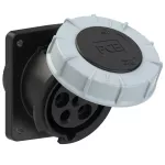 Gniazdo tablicowe skośne POWER TWIST 63A 3P+Z+N 500V 50/60Hz 7h IP66/67 (kołnierz 100X112, rozstaw śrub 80X88)