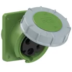 Gniazdo tablicowe skośne POWER TWIST 63A 2P+Z >50-500V 100-300Hz 10h IP66/67 (kołnierz 100X112, rozstaw śrub 80X88)