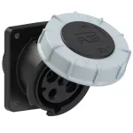 Gniazdo tablicowe skośne POWER TWIST 63A 3P+Z 500V 50/60Hz 7h IP66/67 (kołnierz 100X107, rozstaw śrub 77X85)