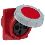 Gniazdo tablicowe skośne POWER TWIST 125A 3P+Z 400V 50/60Hz 6h IP66/67 (kołnierz 120X130, rozstaw śrub 100X108), styki z systetem sterującym (PCS)