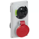 Gniazdo tablicowe z wyłącznikiem 16A 3P+Z 400V 50/60Hz 6h IP44