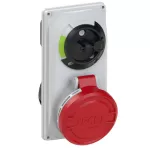 Gniazdo tablicowe z wyłącznikiem 32A 3P+Z 400V 50/60Hz 6h IP44
