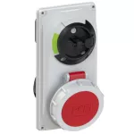 Gniazdo tablicowe z wyłącznikiem 16A 3P+Z 400V 50/60Hz 6h IP67