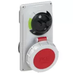 Gniazdo tablicowe z wyłącznikiem 16A 3P+Z+N 400V 50/60Hz 6h IP67