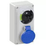 Gniazdo tablicowe z wyłącznikiem 16A 3P+Z 230V 50/60Hz 9h IP44