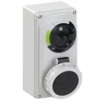 Gniazdo tablicowe z wyłącznikiem 16A 3P+Z 500V 50/60Hz 7h IP67