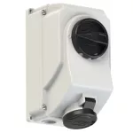 Gniazdo z wyłącznikiem-stałe przelotowe 16A 3P+Z 500V 50-60HZ 7h IP44