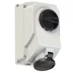 Gniazdo z wyłącznikiem-stałe przelotowe 32A 3P+Z 500V 50/60Hz 7h IP44