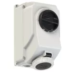 Gniazdo z wyłącznikiem-stałe przelotowe 16A 3P+Z 500V 50/60Hz 6h IP67