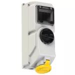Gniazdo stałe z wyłącznikiem 32A 3P+Z 110V 50/60Hz 4h IP44