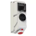 Gniazdo stałe z wyłącznikiem 16A 2P+Z 400V 50/60Hz 6h IP67