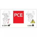 Gniazdo stałe z wyłącznikiem 16A 3P+Z+N 400V 50/60Hz 6h IP67 76152-6