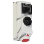 Gniazdo stałe z wyłącznikiem 16A 3P+Z+N 400V 50/60Hz 6h IP67 78152-6