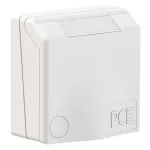 Gniazdo tablicowe zabudowane seria DESIGN 32A 3P+Z+N 230V 50/60Hz 9h IP44 (kołnierz 90X90, rozstaw śrub 60X60), styki niklowane