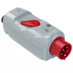 Wtyczka CEE zwrotnica faz z ochroną silnika PKZM0 z lampką sygnalizacyjną 16A 3P+Z+N 400V 50/60Hz 6h IP44 (zakres ustawień: 1-1,6A, dławica kablowa: M25)