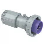 Wtyczka przenośna TWIST 32A 2P 24V 50/60Hz IP67, styki niklowane