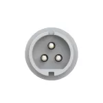 Wtyczka odbiornikowa 32A 2P+Z 42V 50/60Hz 12h IP44, styki niklowane