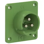 Wtyczka tablicowa prosta 32A 2P+Z 24/42V 100-200Hz 4h IP44, styki niklowane