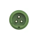 Wtyczka tablicowa prosta 32A 2P+Z 24/42V 100-200Hz 4h IP44, styki niklowane