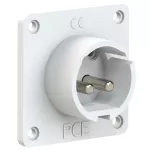 Wtyczka tablicowa prosta 16A 2P 24/42V DC 10h IP44, styki niklowane