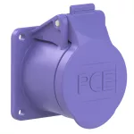 Gniazdo tablicowe proste 32A 2P+Z 24V 50/60Hz IP44/54 (kołnierz 55X55, rozstaw otworów 45X45), styki niklowane