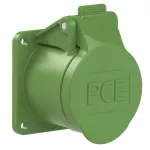 Gniazdo tablicowe proste 32A 2P+Z 24/42V 100-200Hz 4h IP44/54 (kołnierz 55X55, rozstaw otworów 45X45), styki niklowane
