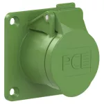 Gniazdo tablicowe proste 16A 2P 24/42V 400Hz 3h IP44/54 (kołnierz 70X70, rozstaw otworów 56X56), styki niklowane
