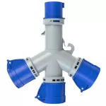 Rozgałęziacz gniazdowy 3x16/3 Plug16/3 6h IP44