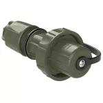 Wtyczka przenośna NAUTILUS wojskowa z pokrywą UNI-SCHUKO 16A 2P+Z 230V 50/60Hz IP66/68, styki niklowane