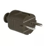 Wtyczka przenośna PROSTA SCHUKO 16A 2P+Z 230V IP20 brązowa