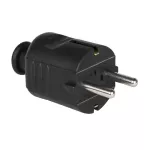 Wtyczka przenośna PROSTA SCHUKO 16A 2P+Z 230V IP20 czarna