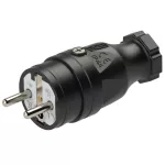 Wtyczka przenośna gumowa z bolcem uziemnienia 16A 2P+Z 230V IP44 czarna