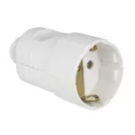 Gniazdo przenośne proste SCHUKO 16A 2P+Z 230V IP20 biała