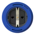 Gniazdo wtyczkowe tablicowe NAUTILUS SCHUKO pokrywa na zawiasach 16A 2P+Z 230V 50/60Hz IP66/68, tylne podłączenie, kołnierz owalny, styki niklowane