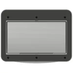 Okienko ispekcyjne 6 modułowe IP44/IP54 (czarny)