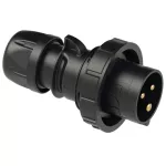 Wtyczka przenośna SHARK 16A 2P+Z 230V 50/60Hz 6H IP67 seria MIDNIGHT (czarna)