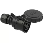 Gniazdo przenośne SHARK 32A 3P+Z+N 400V 50/60Hz 6H IP67, seria MIDNIGHT
