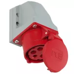 Gniazdo stałe TURBO TWIST obudowa mała 16A 3P+Z+N 400V 50/60Hz 6h IP44