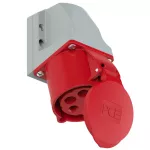 Gniazdo stałe TURBO TWIST obudowa mała 32A 3P+Z+N 400V 50/60Hz 6h IP44