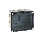 Puszka instalacyjna LIGHT pokrywa transparentna, dławice 162x116x76 (6xM25, 4xM40) IP66/67