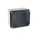 Puszka instalacyjna LIGHT pokrywa transparentna, gładka 162x116x76 (6xM25, 4xM40) IP66/67