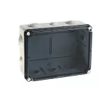 Puszka instalacyjna LIGHT skręcana 245x185x95 10 dławnic transparentna pokrywa