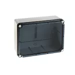 Puszka instalacyjna LIGHT pokrywa transparentna, osłabieniami 241x180x96 (4xM25, 6xM40) IP66/67